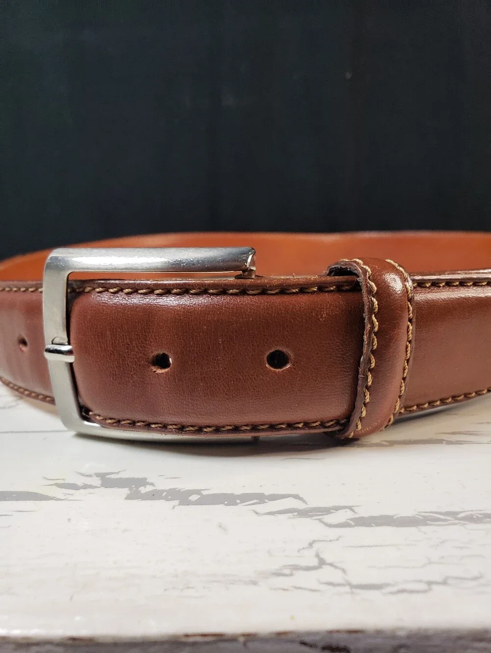 Scuola del Cuoio 'Firenze' Handmade Italian Leather Belt - Men's size 34-36